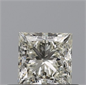 Natural Diamond 0.50 Carats, Princess with  Cut, L Color, VVS2 Clarity and Certified by GIA