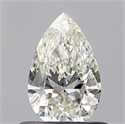 Natural Diamond 0.51 Carats, Pear with  Cut, J Color, VVS2 Clarity and Certified by GIA
