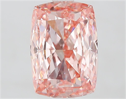 Picture of Lab Grown Diamond 2.58 Carats, CUSHION MODIFIED with  Cut, Fancy Intense Pink Color, VS1 Clarity and Certified by IGI