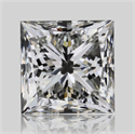 Natural Diamond 1.51 Carats, Princess with  Cut, I Color, VS1 Clarity and Certified by GIA
