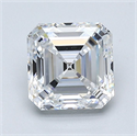 Natural Diamond 1.53 Carats, Asscher with  Cut, D Color, VS1 Clarity and Certified by GIA