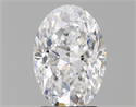 Natural Diamond 2.53 Carats, Oval with  Cut, D Color, VVS1 Clarity and Certified by GIA