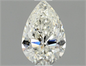 Natural Diamond 0.52 Carats, Pear with  Cut, H Color, VVS1 Clarity and Certified by GIA