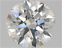 Natural Diamond 0.91 Carats, Round with Excellent Cut, H Color, SI1 Clarity and Certified by GIA