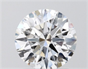 Lab Grown Diamond 1.46 Carats, Round with Ideal Cut, D Color, VVS2 Clarity and Certified by IGI