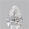 Diamante Natural 0.70 quilates, De pera , Color G, claridad SI1 y certificado GIA
