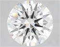 Lab Grown Diamond 5.09 Carats, Round with Ideal Cut, G Color, VVS2 Clarity and Certified by IGI