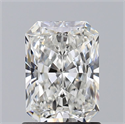 Natural Diamond 1.23 Carats, Radiant with  Cut, F Color, VS2 Clarity and Certified by GIA