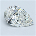 Diamante Natural 4.02 quilates, De pera , Color I, claridad VVS2 y certificado GIA