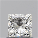 Natural Diamond 0.60 Carats, Princess with  Cut, I Color, VS2 Clarity and Certified by GIA