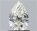 Natural Diamond 0.72 Carats, Pear with  Cut, H Color, VVS2 Clarity and Certified by IGI