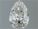Natural Diamond 0.95 Carats, Pear with  Cut, K Color, SI2 Clarity and Certified by GIA