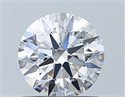 Natural Diamond 0.77 Carats, Round with Excellent Cut, D Color, IF Clarity and Certified by GIA
