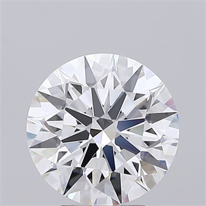 Picture of Lab Grown Diamond 3.09 Carats, Round with Ideal Cut, E Color, IF Clarity and Certified by IGI