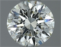 Natural Diamond 0.50 Carats, Round with Excellent Cut, J Color, VVS1 Clarity and Certified by IGI
