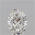 Natural Diamond 0.50 Carats, Oval with  Cut, E Color, VVS2 Clarity and Certified by GIA