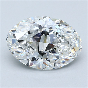 Picture of Natural Diamond 2.70 Carats, Oval with  Cut, F Color, VS2 Clarity and Certified by GIA
