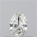 Natural Diamond 0.21 Carats, Oval with  Cut, H Color, SI2 Clarity and Certified by IGI