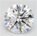 Lab Grown Diamond 2.17 Carats, Round with Ideal Cut, D Color, VVS1 Clarity and Certified by IGI