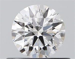 Picture of Natural Diamond 0.44 Carats, Round with Excellent Cut, E Color, VVS2 Clarity and Certified by GIA