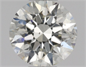Natural Diamond 0.40 Carats, Round with Excellent Cut, J Color, SI1 Clarity and Certified by GIA