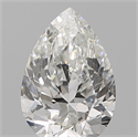 Natural Diamond 0.11 Carats, Pear with  Cut, F Color, VS2 Clarity and Certified by IGI