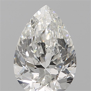 Picture of Natural Diamond 0.11 Carats, Pear with  Cut, F Color, VS2 Clarity and Certified by IGI