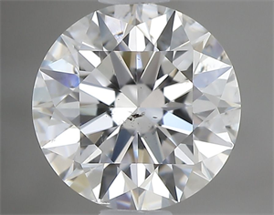 Picture of Natural Diamond 0.90 Carats, Round with Excellent Cut, E Color, SI2 Clarity and Certified by GIA