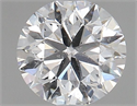 Natural Diamond 0.70 Carats, Round with Very Good Cut, D Color, SI2 Clarity and Certified by GIA