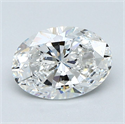 Natural Diamond 1.20 Carats, Oval with  Cut, E Color, VS1 Clarity and Certified by GIA