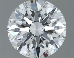 Picture of Natural Diamond 0.70 Carats, Round with Excellent Cut, E Color, SI1 Clarity and Certified by GIA