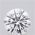 Lab Grown Diamond 1.28 Carats, Round with Ideal Cut, D Color, IF Clarity and Certified by IGI