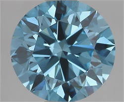 Picture of Lab Grown Diamond 2.02 Carats, Round with Excellent Cut, Fancy Vivid Blue Color, VS1 Clarity and Certified by IGI