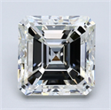 Natural Diamond 4.44 Carats, Asscher with  Cut, J Color, VS1 Clarity and Certified by GIA