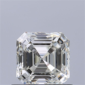 Picture of Natural Diamond 0.70 Carats, Asscher with  Cut, H Color, IF Clarity and Certified by GIA
