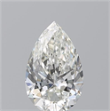 Natural Diamond 0.50 Carats, Pear with  Cut, I Color, VVS2 Clarity and Certified by GIA