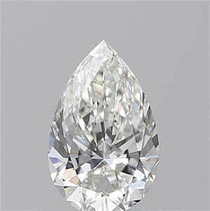 Picture of Natural Diamond 0.50 Carats, Pear with  Cut, I Color, VVS2 Clarity and Certified by GIA