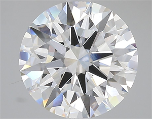 Picture of Lab Grown Diamond 4.08 Carats, Round with Ideal Cut, D Color, VVS2 Clarity and Certified by IGI