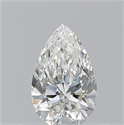 Natural Diamond 0.50 Carats, Pear with  Cut, H Color, VS2 Clarity and Certified by GIA
