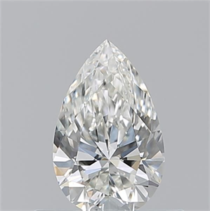 Picture of Natural Diamond 0.50 Carats, Pear with  Cut, H Color, VS2 Clarity and Certified by GIA