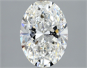 Natural Diamond 2.09 Carats, Oval with  Cut, F Color, VVS1 Clarity and Certified by GIA