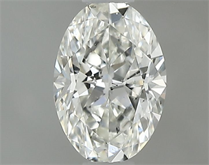 Picture of Natural Diamond 0.40 Carats, Oval with  Cut, I Color, SI2 Clarity and Certified by GIA