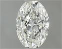 Natural Diamond 0.40 Carats, Oval with  Cut, I Color, SI2 Clarity and Certified by GIA