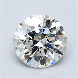 Picture of Natural Diamond 2.01 Carats, Round with Excellent Cut, I Color, VS1 Clarity and Certified by GIA