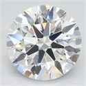 Lab Grown Diamond 3.01 Carats, Round with Ideal Cut, D Color, IF Clarity and Certified by IGI