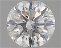 Natural Diamond 0.72 Carats, Round with Excellent Cut, D Color, SI2 Clarity and Certified by GIA