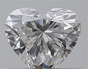 Picture of Natural Diamond 0.30 Carats, Heart with  Cut, E Color, VS2 Clarity and Certified by GIA