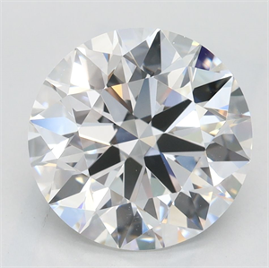 Picture of Lab Grown Diamond 3.06 Carats, Round with Excellent Cut, D Color, VVS1 Clarity and Certified by GIA