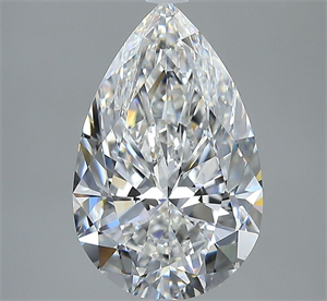 Foto Diamante Natural 3.51 quilates, De pera , Color F, claridad SI1 y certificado GIA de