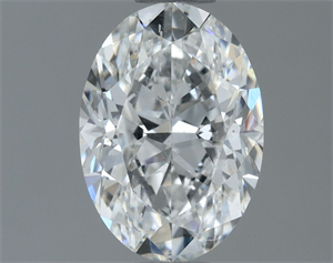 Foto Diamante Natural 0.90 quilates, Ovalado , Color F, claridad SI2 y certificado GIA de